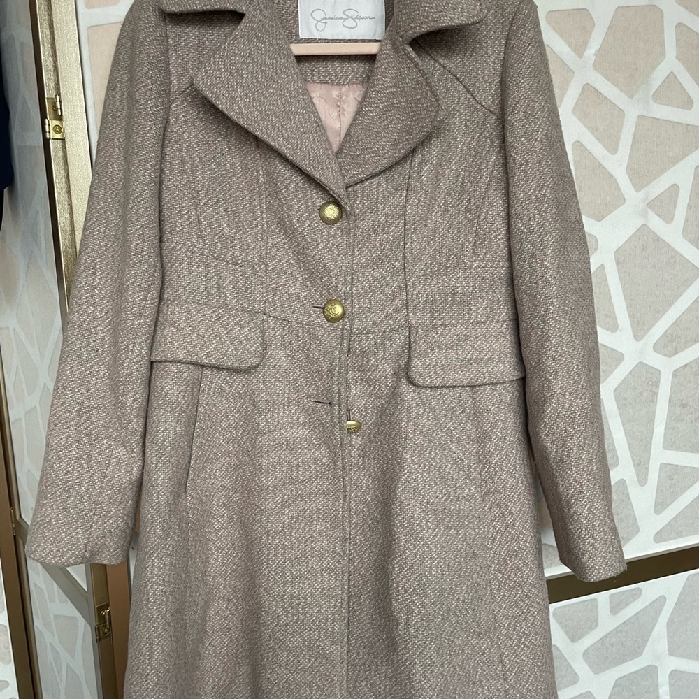 Pink Blend Jessica Simpson Pea Coat